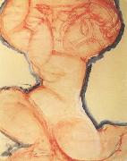 Amedeo Modigliani, Cariatide rose avec un bord bleu (mk38)